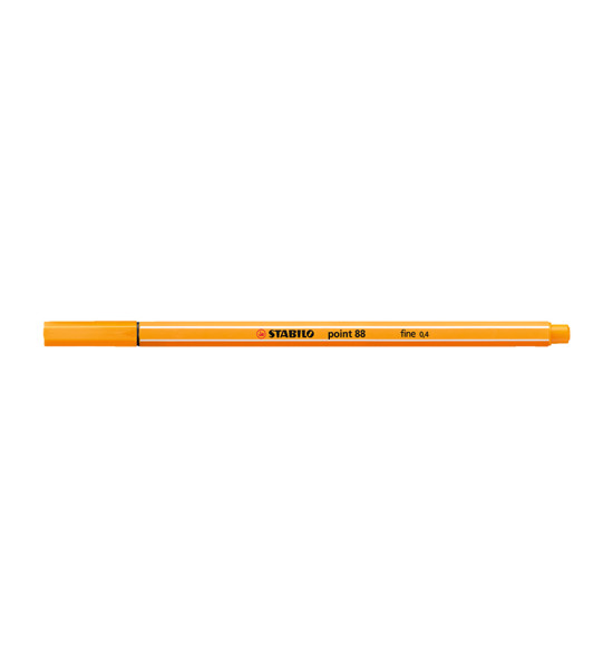 Micropunta/Felpa, Point 88, Punta Fina  0.4 mm, Naranja, Unidad